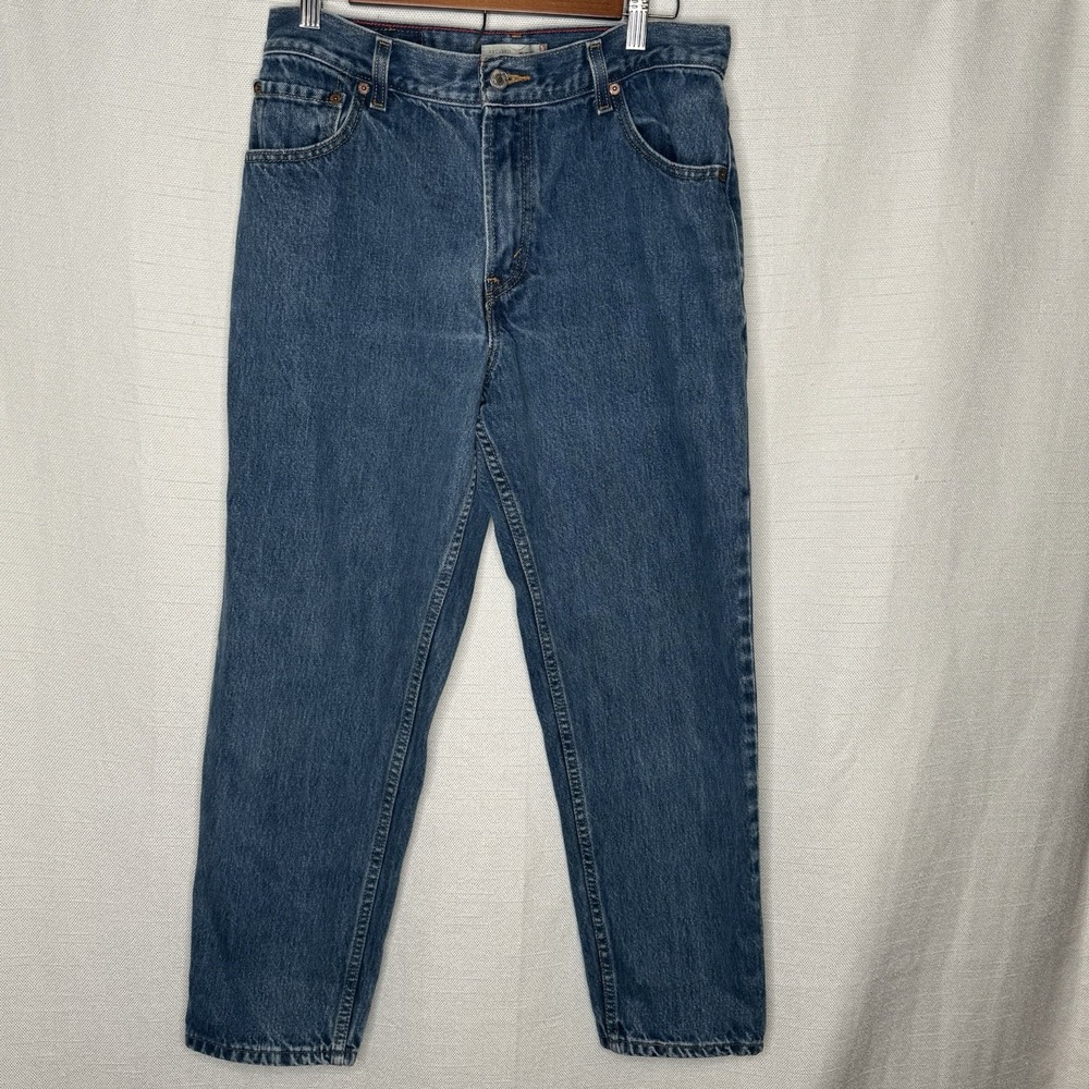 Levi's 550 Relaxed Fit Tapered Jeans 2007 Women's 12 Short Medium Wash Denim Y2K